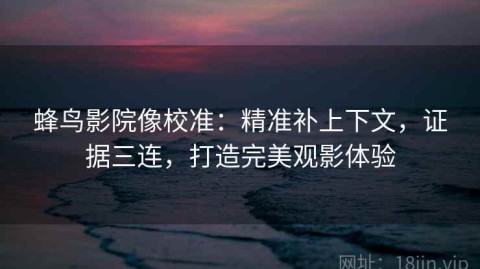 蜂鸟影院像校准：精准补上下文，证据三连，打造完美观影体验