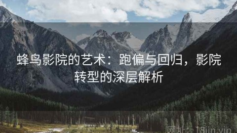 蜂鸟影院的艺术：跑偏与回归，影院转型的深层解析