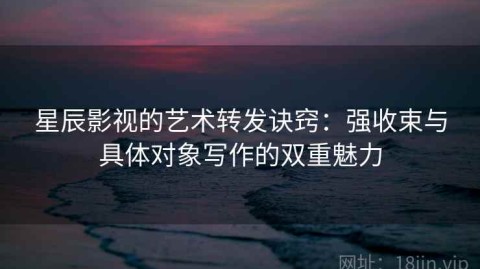 星辰影视的艺术转发诀窍：强收束与具体对象写作的双重魅力