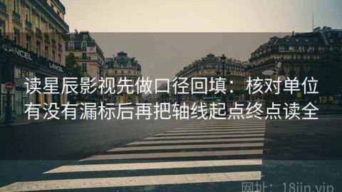 读星辰影视先做口径回填：核对单位有没有漏标后再把轴线起点终点读全