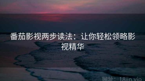 番茄影视两步读法：让你轻松领略影视精华
