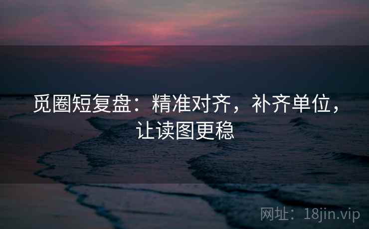 觅圈短复盘:精准对齐,补齐单位,让读图更稳 觅圈短复盘:精准对齐,补齐单位,让读图更稳