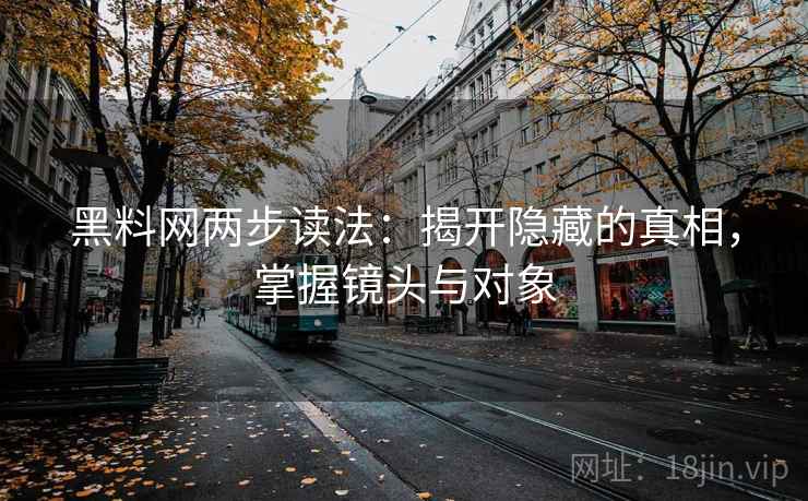 黑料网两步读法：揭开隐藏的真相，掌握镜头与对象