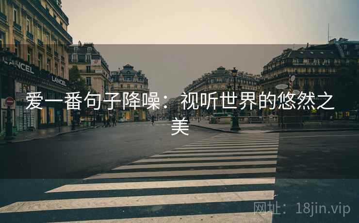 爱一番句子降噪：视听世界的悠然之美