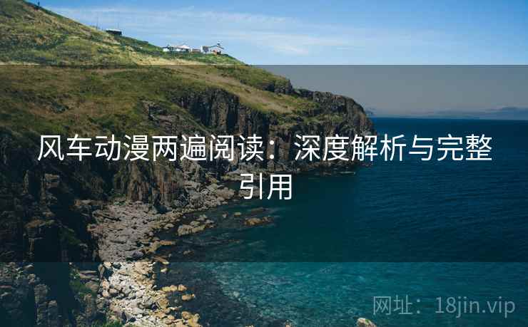 风车动漫两遍阅读：深度解析与完整引用